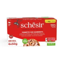 Schesir Tunfisk og Reker i Gele Multipack (6x50g)