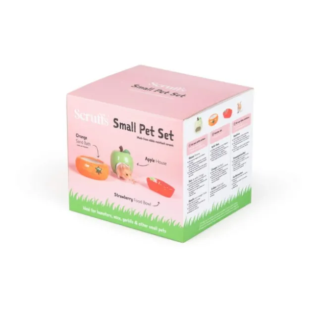 Scruffs Fruit Ceramic Matskåler til smådyr, sett