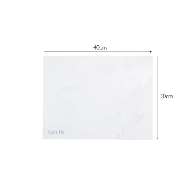 Scruffs Underlag Hvit Marmor-print 40x30 cm