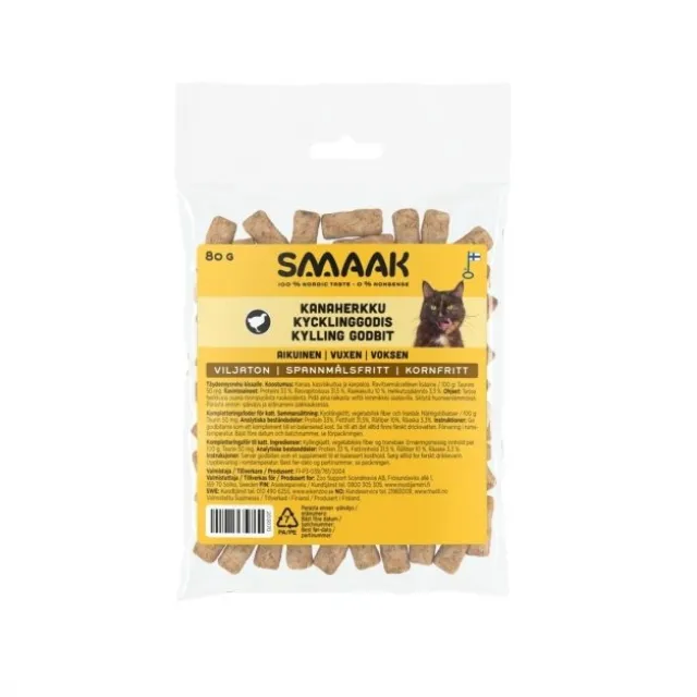 SMAAK Cat Adult Chicken Treat, 80 g