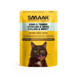 SMAAK Cat Adult kylling og ørret våtfôr, 100 g
