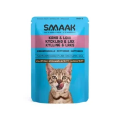 Smaak Cat Kitten Chicken-Salmon Pouch 100 g