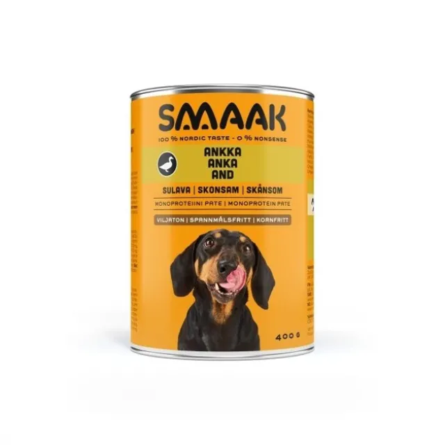 SMAAK Dog Adult Kornfri And, 400 g