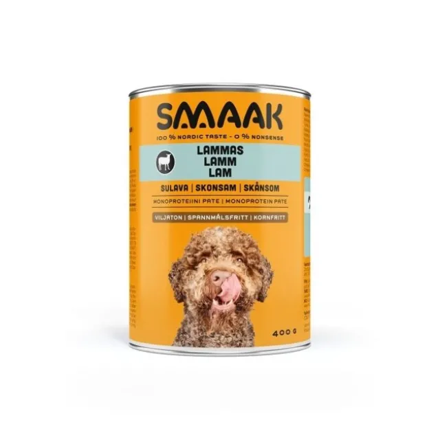 SMAAK Dog Adult Kornfri Lam, 400 g