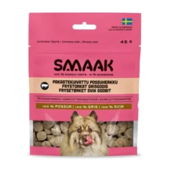 SMAAK Dog Frysetørkede godbiter Svin 45 g