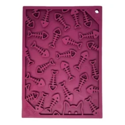 SodaPup Slikkematte Fishy Lilla 18x13 cm