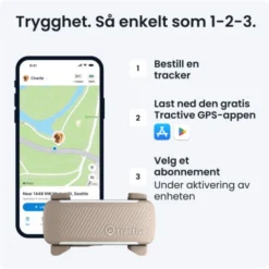 Tractive GPS & Health Tracker for Hund Brun