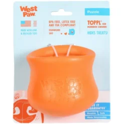 West Paw Toppl orange