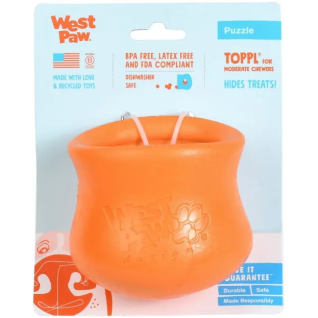 West Paw Toppl orange