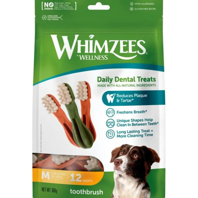 Whimzees tannbørste Medium 12 stk