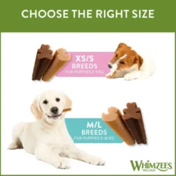 Whimzees tyggebein til valper Value Bag M/L