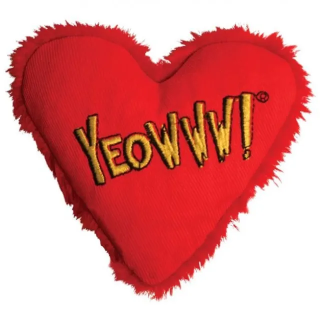 Yeowww! Heart pillow