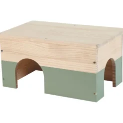 Zolux Nlife Kaninhus i Tre Grønn 40 x 25,2 x 25,2 cm